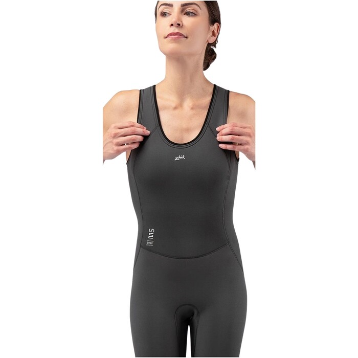 2024 Zhik Womens Superwarm Skiff Long John Wetsuit SKF-1130-DGY - Dark Grey